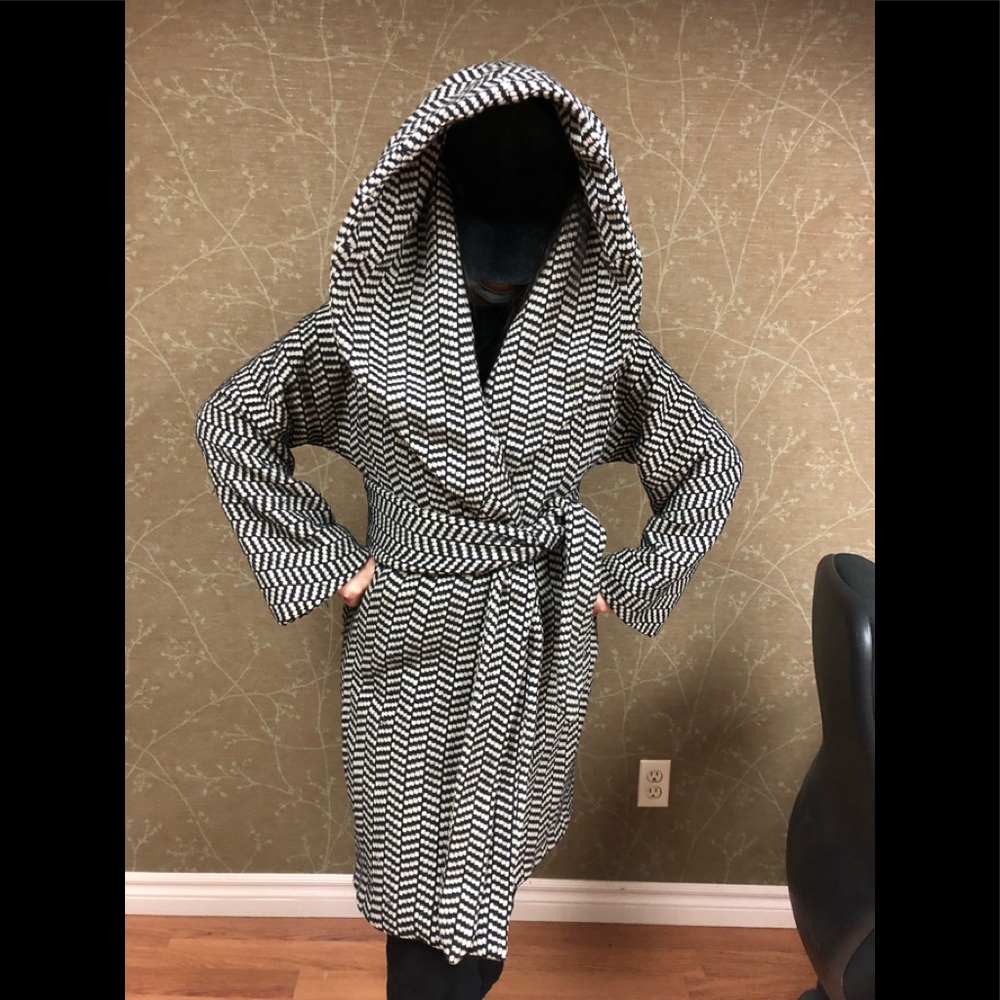 Mara Hoffman Shawl Collar hooded coat - Picture 1 of 12